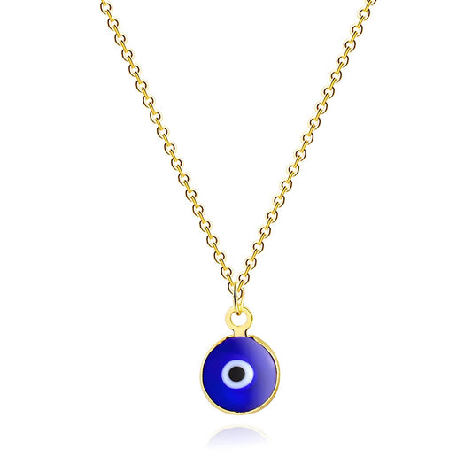 Golden Ward: 18K Gold-Plated Stainless Evil Eye Necklace
